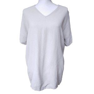 Hackwith Design House Gray Oversized Tunic Top